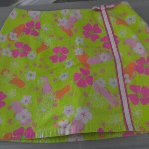 Lilly Pulitzer Vintage white label Skort